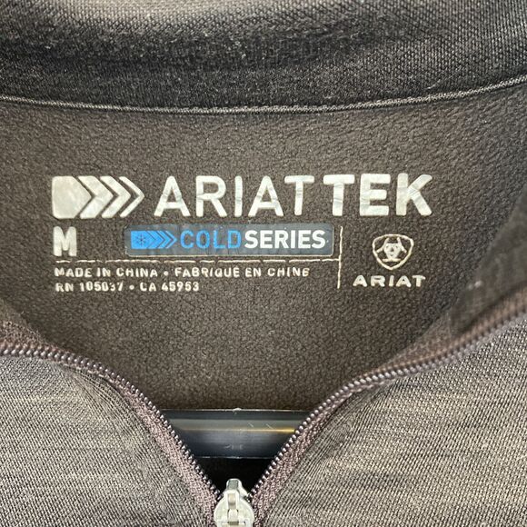 Ariat Tek Sweater Womens M Brown Long Sleeve 1/4 Zip Cold Series - Picture 4 of 11